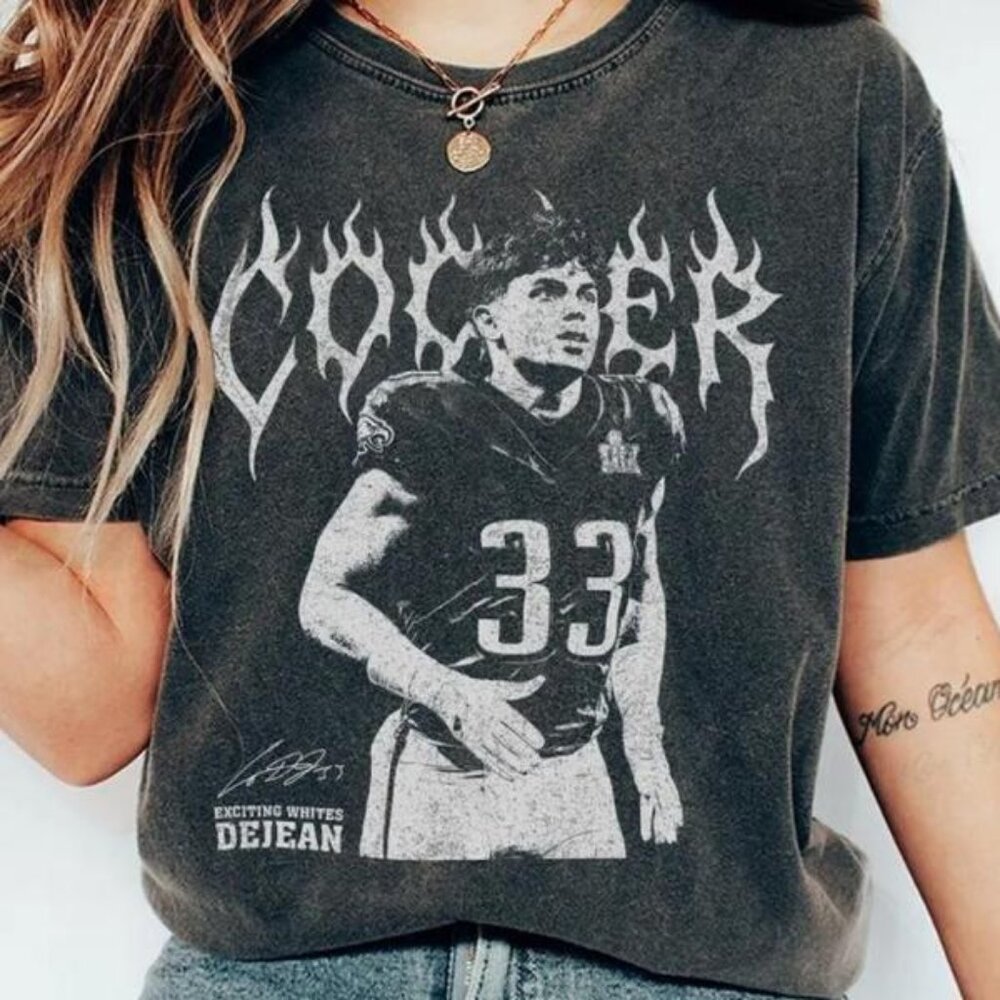 Cooper DeJean Vintage Football T-Shirt – Retro College Football Graphic Tee